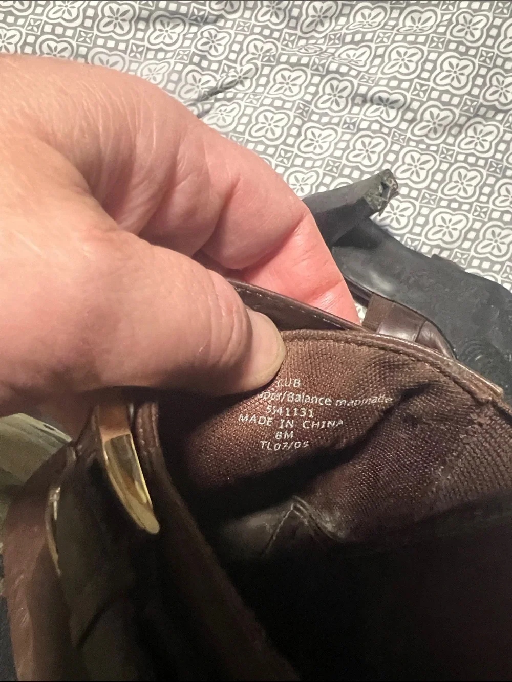 Liz Claiborne Dark Brown Leather Buckle Mules - Picture 2 of 4
